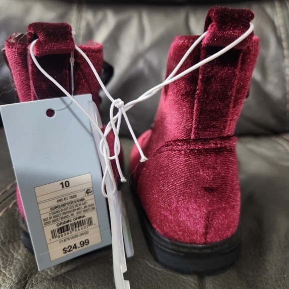 Dark Red Toddler Boots - size 10 Cat & Jack - Picture 5 of 6